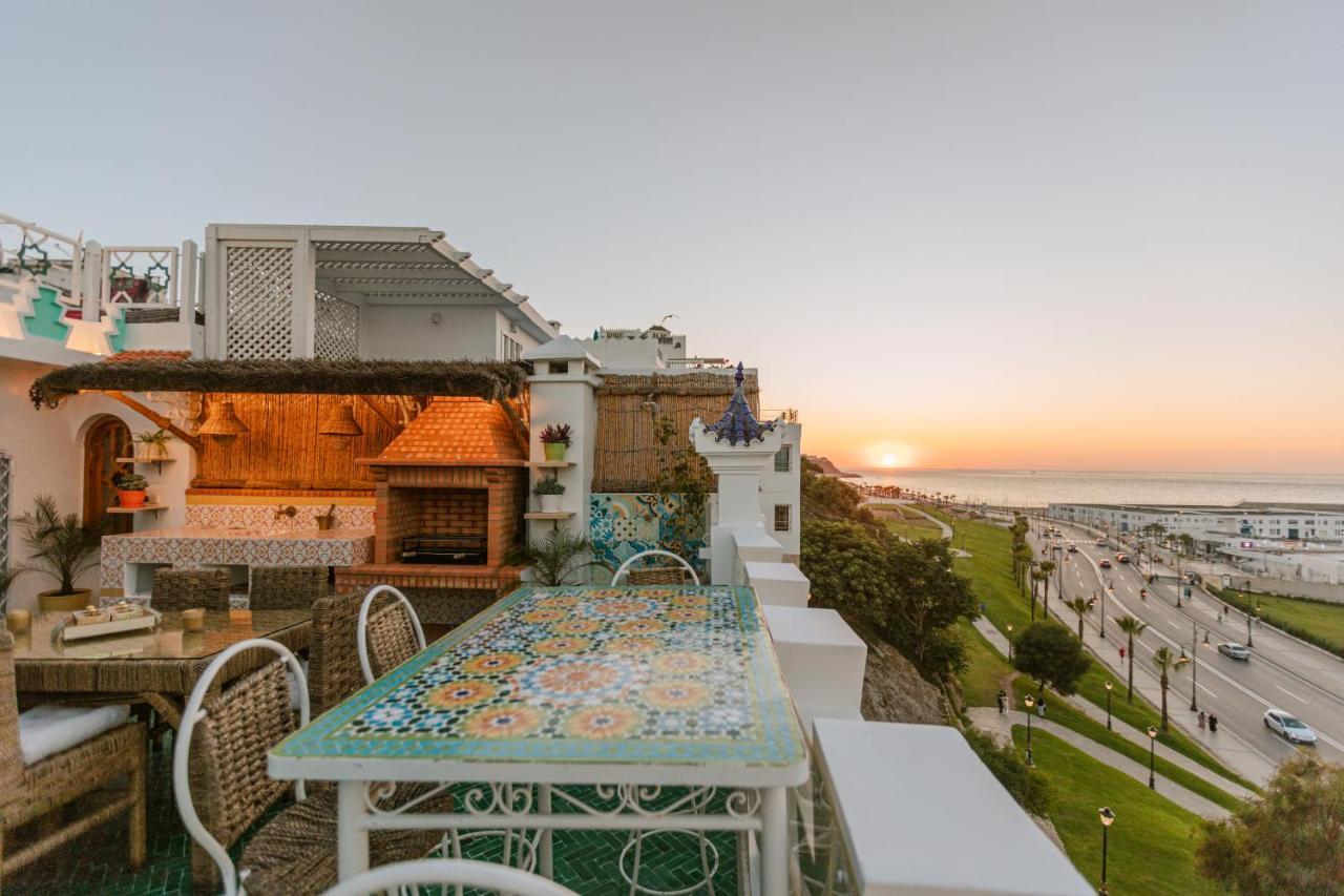 Riad Villa With Mediterranean Sea Views Of Spain And Gibraltar Tânger Exterior foto