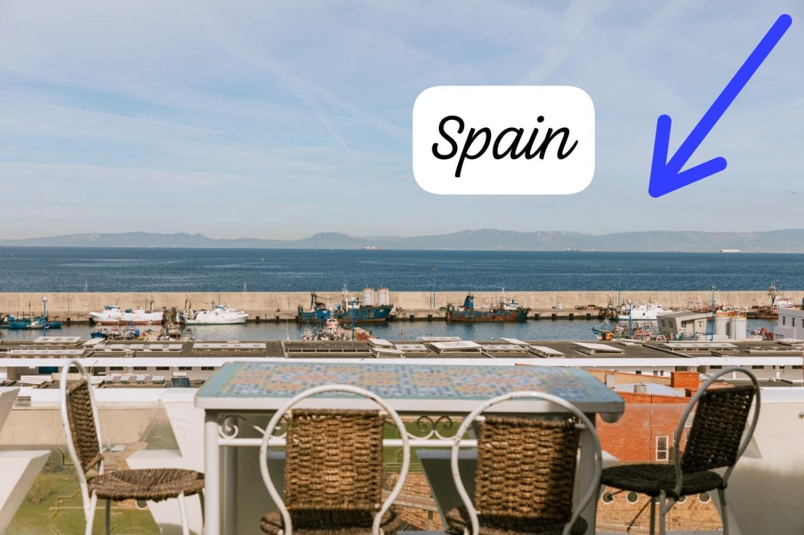 Riad Villa With Mediterranean Sea Views Of Spain And Gibraltar Tânger Exterior foto